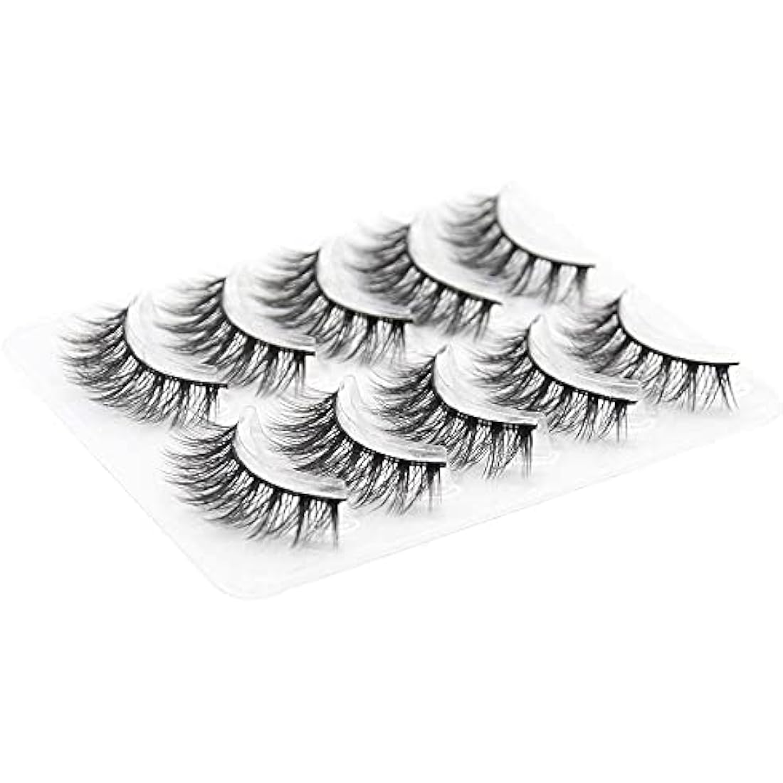 3D Faux Eyelashes Natural Long Looking 5 Pairs Reusable False Lashes Soft Fluffy Full Eyes Lash