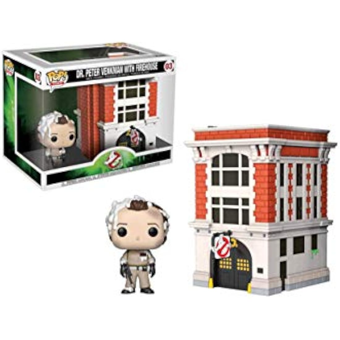 Funko POP! Town: Ghostbusters-Dr. Peter Venkman With House - Collectable Vinyl Figure - Gift Idea - Official Merchandise - Toys for Kids & Adults - Movies Fans - Model Figure for Collectors