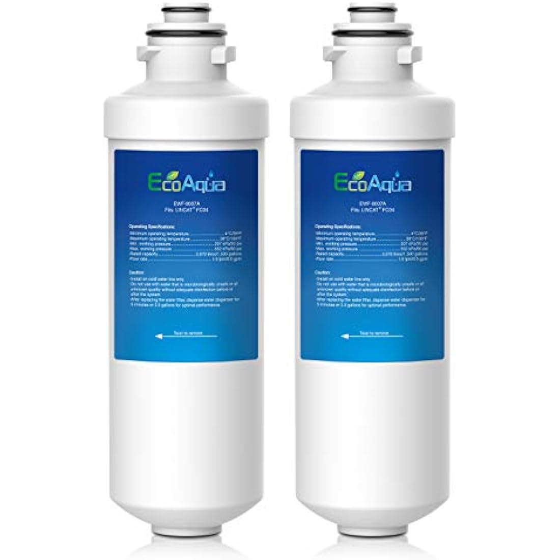 EcoAqua EWF-8007A Water Filter Replacement Compatible with Lincat FC04 FilterFlow Automatic Water Boiler FX Series; Including EB3FX, EB4FX, EB6FX, EB6TFX, EB3FX/PB, EB3FX/TT (2)