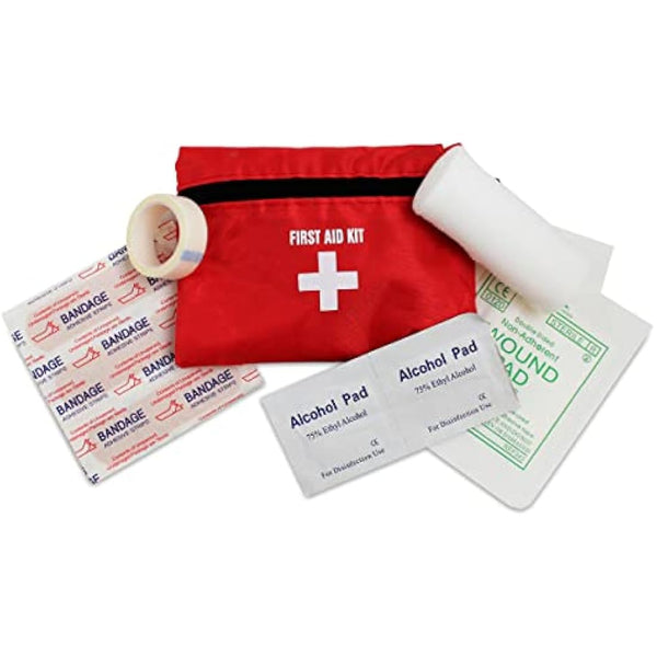 JJOnlineStore 12-in-1 Car Driving Safety Emergency Kit EU Vehicle Repair Essentials Travel Tool Storage Case, Warning Triangle, First Aid Kit - European Driving Kit, 12 Pcs (Black)