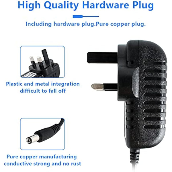 Guitar Effect Pedal Power Supply, Antoble 9V AC Mains Charger Adapter for Boss PSA-240 PSA-230 ACR-240
