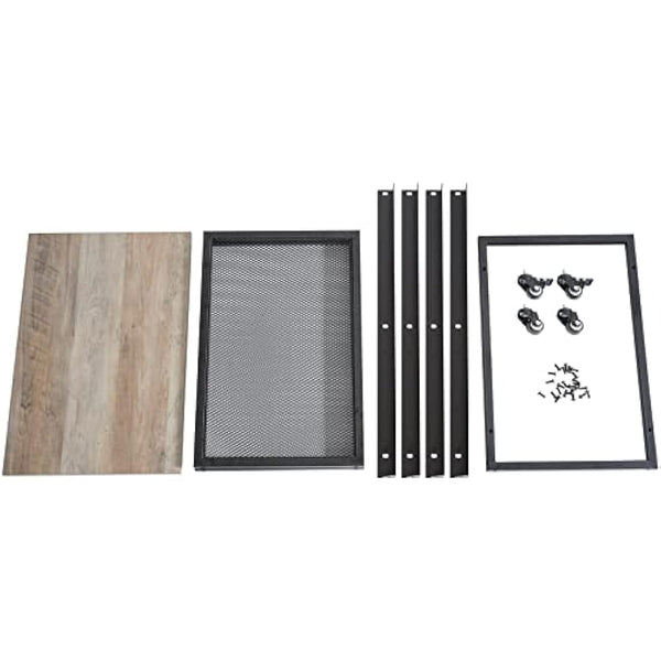 IBUYKE Serving Cart Trolley 60x40x81cm, Industrial Kitchen 3 Levels Shelves, Rolling Utility Cart with 4 Wheels, Heavy Duty Storage Organiser for Kitchen living room TMJ011Y