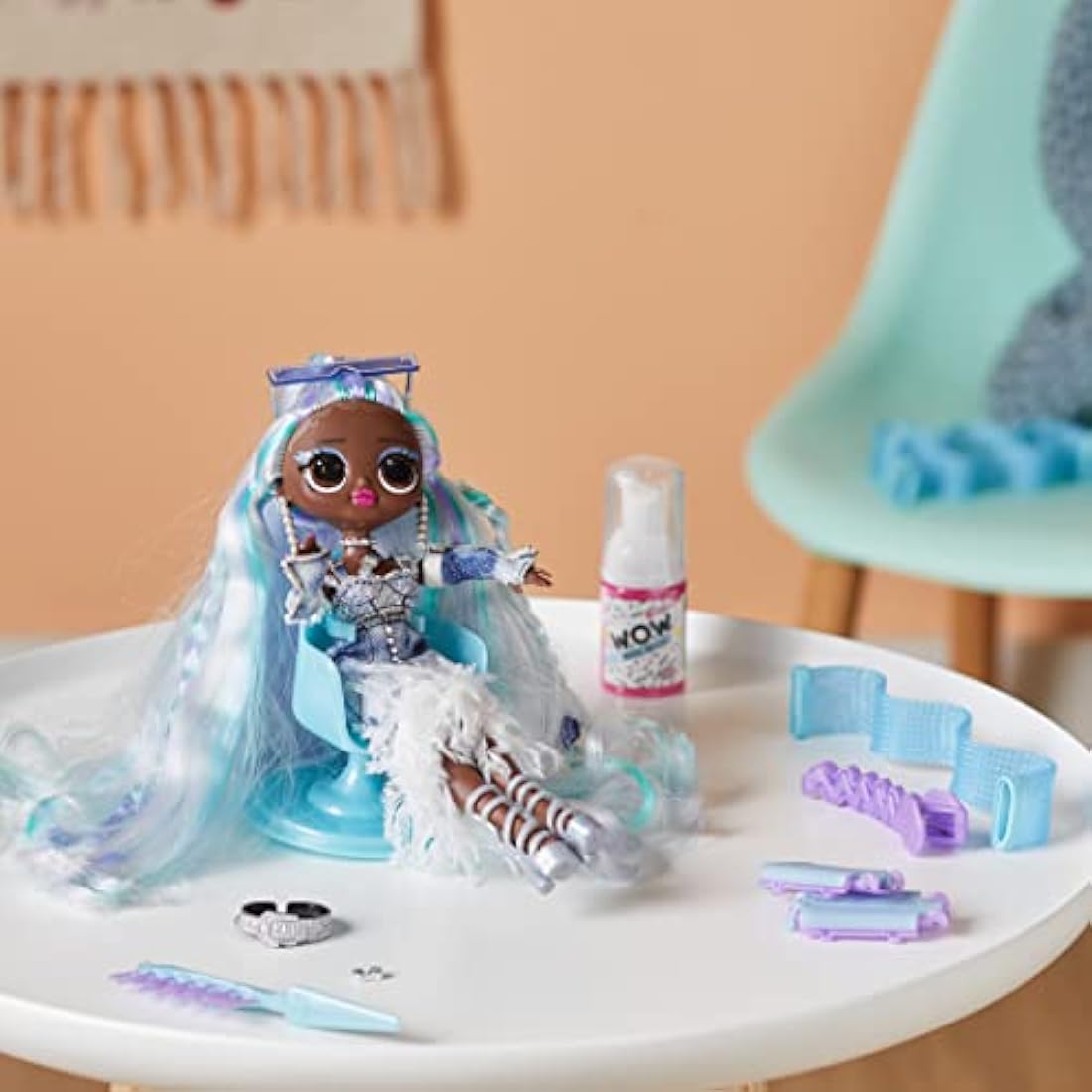 LOL Surprise OMG Fashion Show Hair Edition Dolls - LADY BRAIDS - 10"/25cm Doll with Multiple Hairstyles - Includes Outfit, Styling Tools, Magic Mousse, & More - Collectable - For Kids Ages 4+