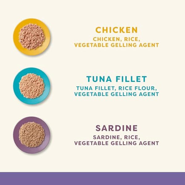 Applaws Natural Cat Food, Kitten Multipack Chicken and Fish Selection in Jelly Tin, 6 x 70 g