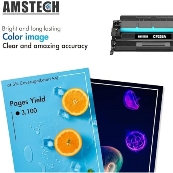26A (CF226A) CF226X 26X Toner Cartridges Replacement for HP Laserjet Pro M402dn Toner MFP M426fdw M426dw M426fdn M426 M402d M402dw M402n M402 Printer ( 1-Pack, Black )