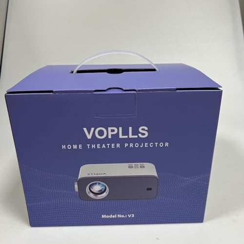 [Netflix Official & Auto Focus/Keystone] Smart Projector 4K Support, VOPLLS 25000L Native 1080P WiFi 6 Bluetooth Outdoor Projector, 50% Zoom Home Theater Movie Projectors for Bedroom/iOS/Android/PPT