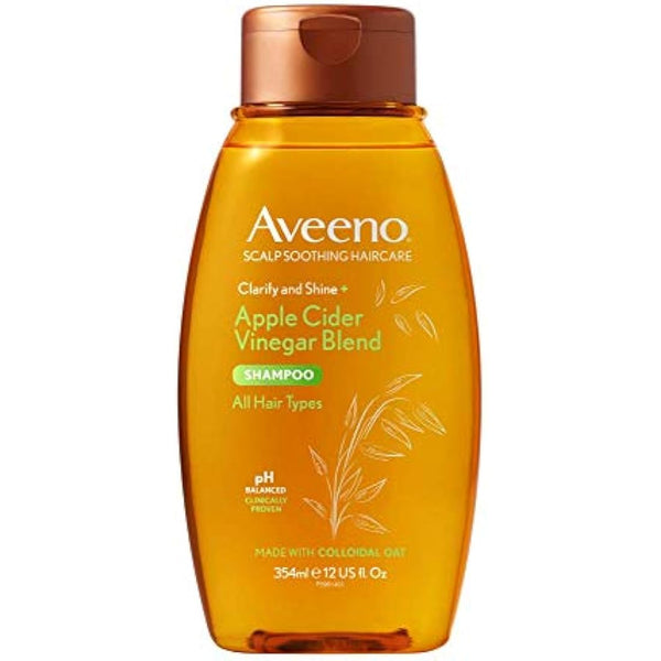 Aveeno Itchy Scalp Soothing & Clarifying Shampoo with Apple Cider Vinegar for Greasy Hair 354ml