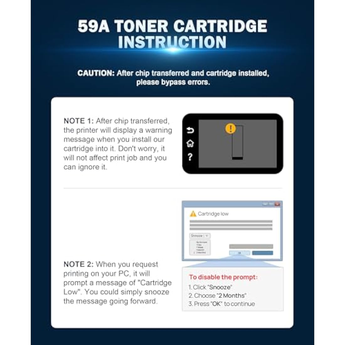 HALLOLUX No Chip 59A CF259A Toner Compatible with 59X CF259X for Laserjet Pro M404dn M404dw MFP M428fdw M428dw M428fdn M428 M428m M304a M4 (1 Black,With Tool)