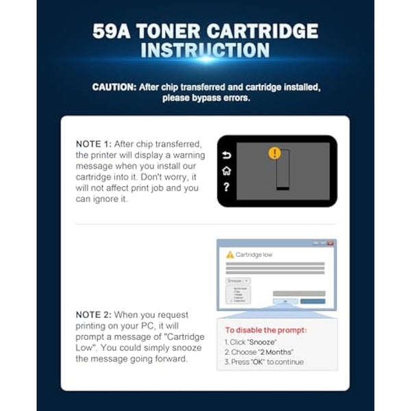 HALLOLUX No Chip 59A CF259A Toner Compatible with 59X CF259X for Laserjet Pro M404dn M404dw MFP M428fdw M428dw M428fdn M428 M428m M304a M4 (1 Black,With Tool)