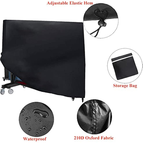 Skyour Table Tennis Table Cover Outdoor Indoor Foldable Ping Pong Table Protector Waterproof Dustproof Folding Table Tennis Table Storage Covers