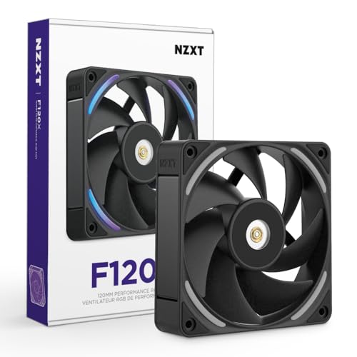 NZXT F420 RGB Core - 420mm Single-Frame Fan Unit with 3 x 140mm RGB Fans - Speed & Lighting Control - High Static Pressure & Airflow - Fluid Dynamic Bearings - 8 aRGB LEDs Per Fan - White