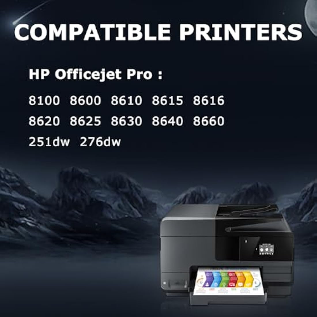 DOUBLE D 950XL 951XL Ink Cartridges Replacement for HP 950 951 950XL 951XL Combo Pack Compatible for HP Officejet Pro 8600 8610 8620 8100 8615 8625 8630 8640 251dw 276dw (10 Pack)