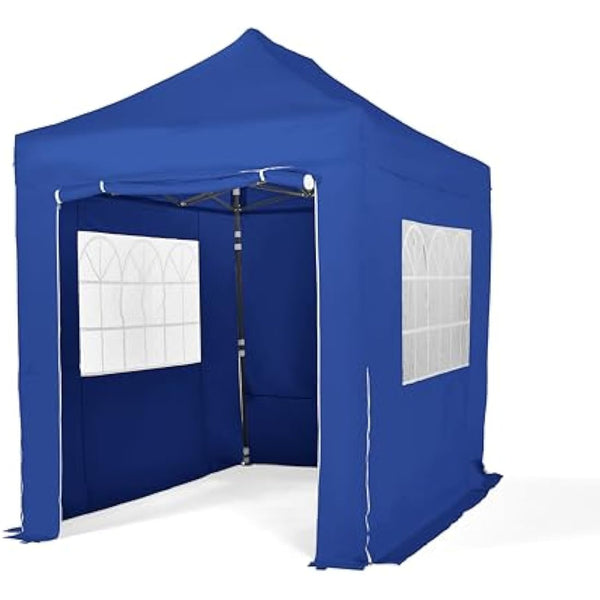 All Seasons Gazebos Heavy Duty, 3x2m Pop Up Gazebo with 4x Fully Waterproof Superior Sides Walls Royal Blue