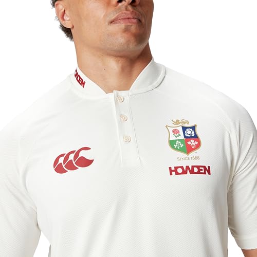Canterbury Men's British & Irish Lions Polo Shirt | Breathable | Moisture Wicking | Official British & Irish Lions Licensed Product Polo Shirt