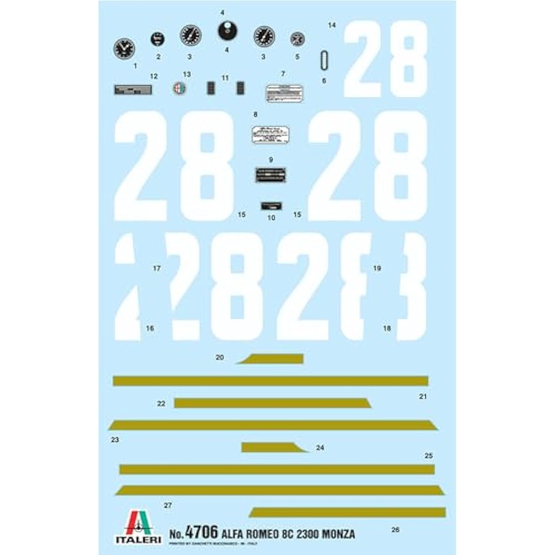 ITALERI ITA4706 Alfa Romeo Model kit, Unvarnished