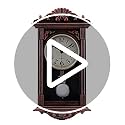 jomparis Pendulum Wall Clock Retro Quartz Decorative Wall Clock for Living Room, Office, Home Decor(16 Inch, Bronze)