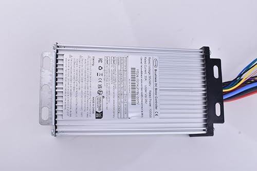 Kunray 48V 2000W Electric Go Kart Motor 4300RPM Electric Motor Kit High Speed Brushless DC Motor with 3 Speed Twist Throttle, Electric Dirt Bike Motor, for Scooter Motorcycle DIY Part (No Bracket)