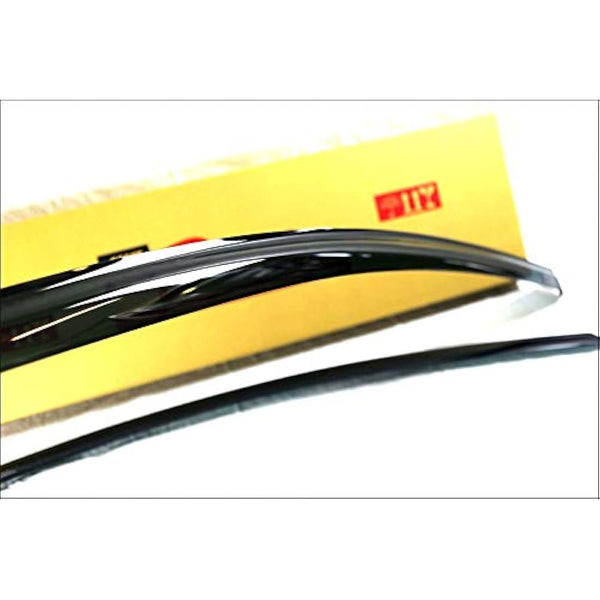 2x Wind Deflectors compatible with Ford Transit Custom Tourneo 2012 2013 2014 2015 2016 2017 2018 2019 2020 2021 2022 Acrylic Glass Windows Weather Shields Visors Rain Snow Sun Guards