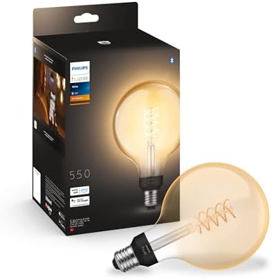 Philips Hue White Filament Globe E27 G125