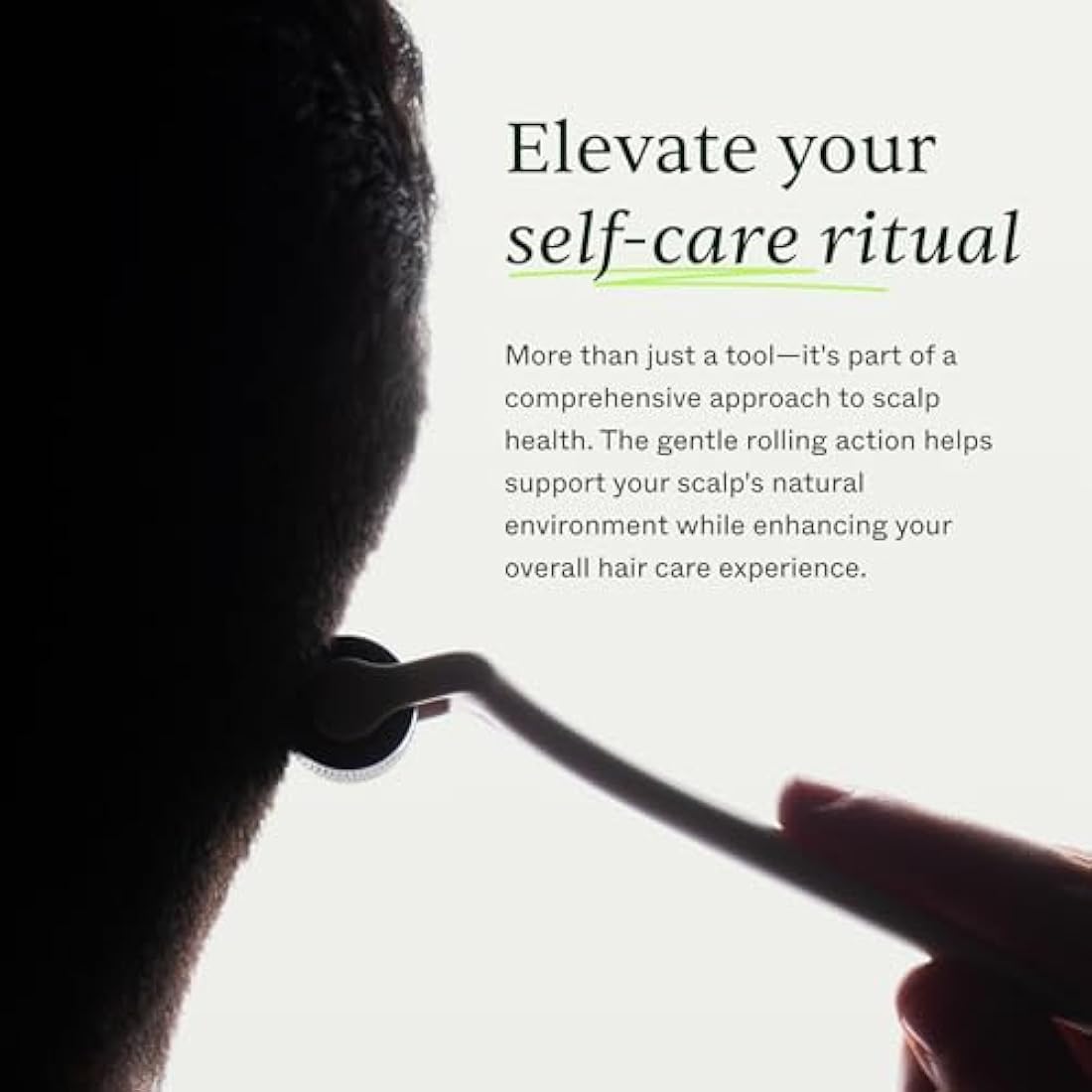 Scandinavian Biolabs Scalp Activating Roller | Stimulates and Improves Scalp Health, Encourages Fuller Looking Hair, Titanium Microneedles, Enhances Product Absorption