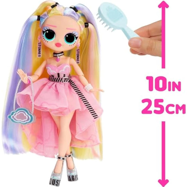 L.O.L. Surprise OMG Sunshine Makeover Big Surprise Fashion Doll - STELLAR GURL - Includes UV Colour Change in the Sun, Multiple Surprises, and Fabulous Accessories - Great Gift for Kids Ages 4+