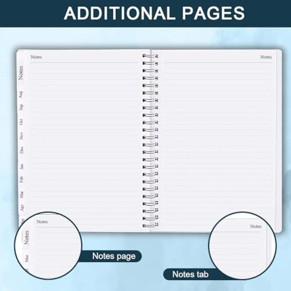 Diary 2025-2026, A5 Weekly/Monthly Planner with Monthly Tabs, 2025-2026 Planner from Jul 2025 to Jun 2026, Twin-Wire Binding,Easy to Organize Your Daily Life,14.8×21cm, Planners 2025-2026 Week to View