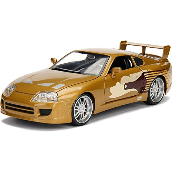 Jada 99540 Toys Fast and Furious 1:24 FF-'95 Toyota Supra diecast Collectible car Vehicle, Gold