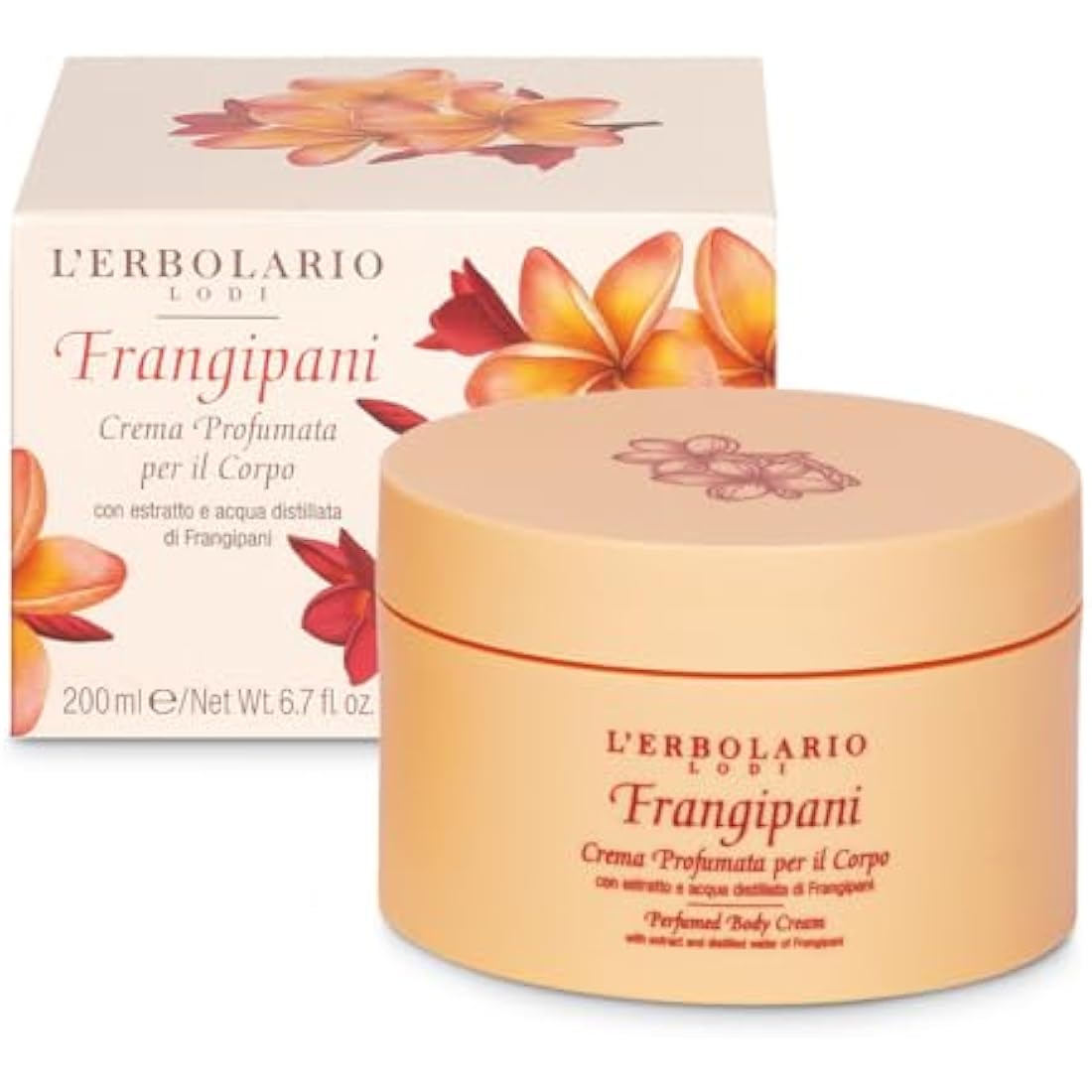 Perfumed Body Cream - Frangipani by LErbolario for Unisex - 6.7 oz Body Cream