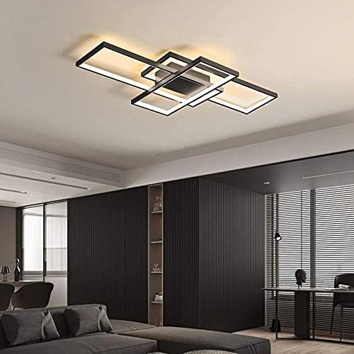 Diossad Modern LED Ceiling Lamp, Dimmable LED Ceiling Lights 2700K-6500K Flush Mount Chandelier for Bedroom, Living Room, Kitchen, Hallway, Office