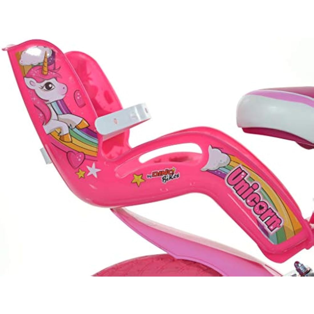 Dino Bikes 144R-UN Unicorn 14" Bicycle 14'', White & Pink