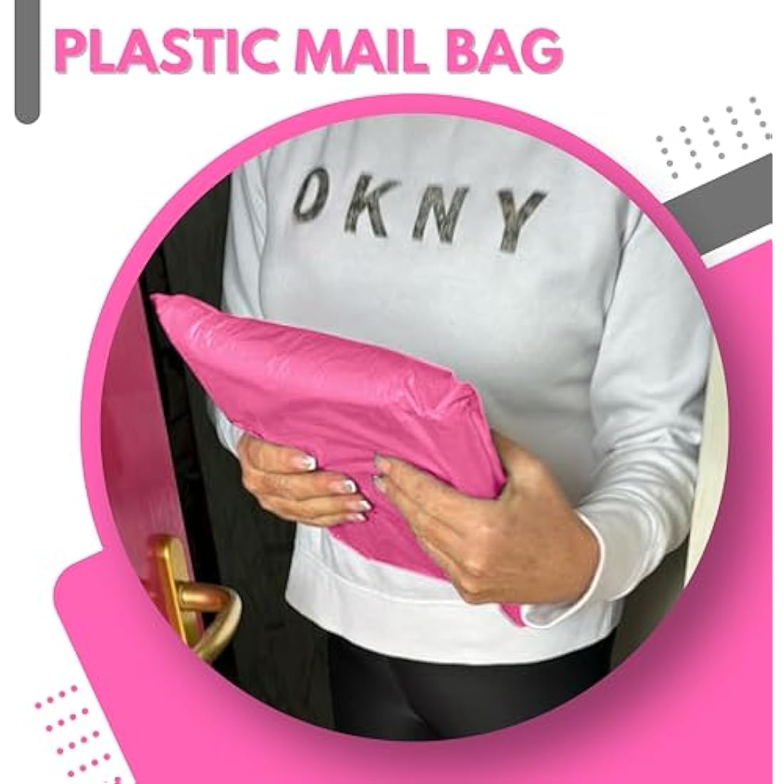 JeeJaan® 50 Pcs Pink Postage Bags 12x16 in Mailing Bags 305 x 405 mm Poly Mailers Parcel Bags Envelope Courier Shipping Mailers Waterproof and Tear-Proof Postal Mailer Courier Bags