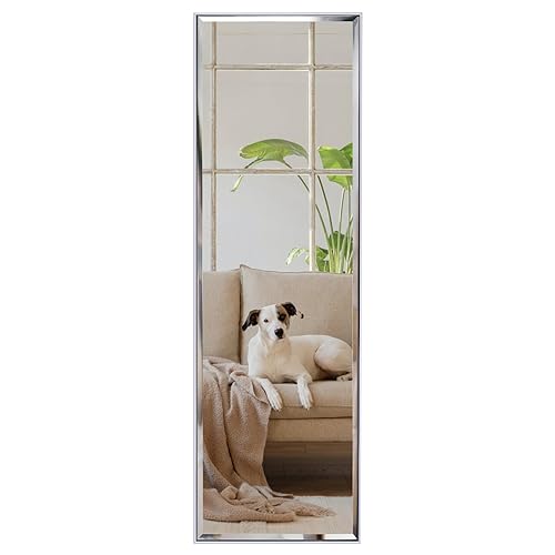 HORLIMER Full Length Wall Mirror with White Frame, 122x35cm(14x48 inches) Large Body Mirrors for Bedroom Bathroom