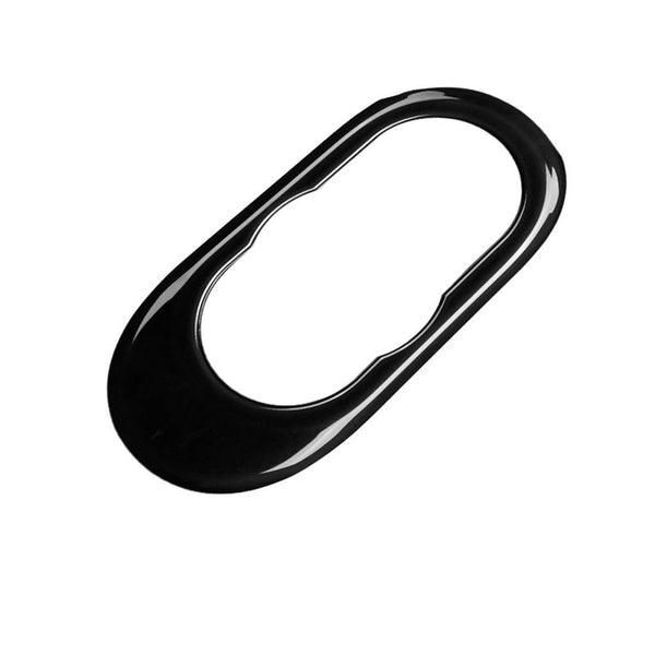 ABS Plastic Center Console Multimedia Gear Shift Panel Frame Trim Cover for Mini Cooper F55 Hardtop F56 Hatchback F57 Convertible 2014~2020 (Union Jack Gray)