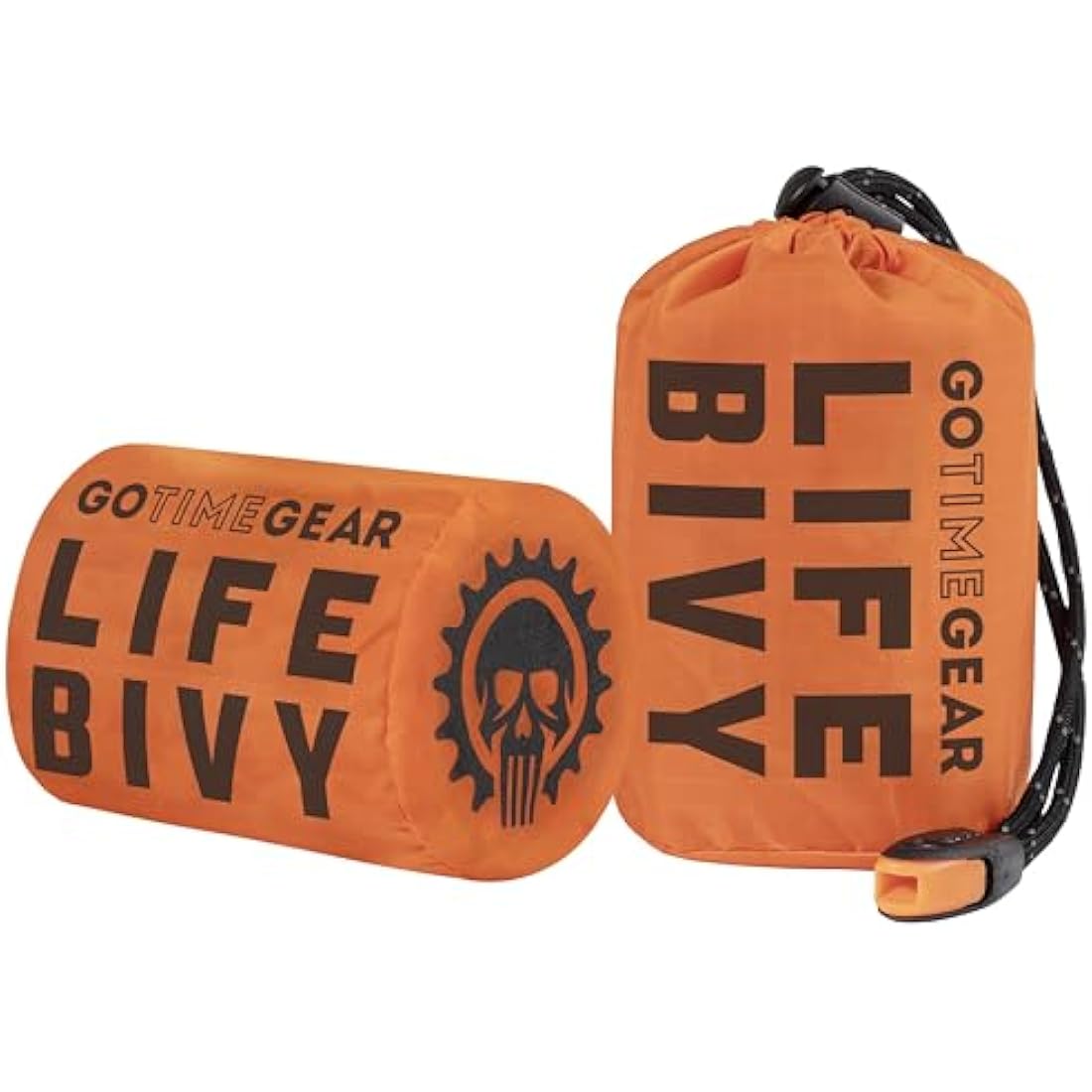 Go Time Gear Life Bivy Emergency Survival Sleeping Bag Thermal Bivy - Use as Emergency Bivy Sack, Survival Sleeping Bag, Mylar Emergency Blanket