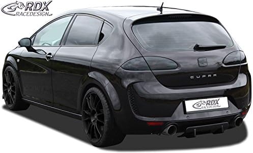 RDX Racedesign Rear bumper skirt 'Diffusor U-Diff' compatible with Seat Leon (1P) 2005-2012 (PU)