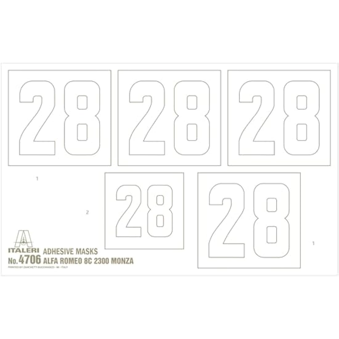 ITALERI ITA4706 Alfa Romeo Model kit, Unvarnished