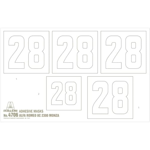 ITALERI ITA4706 Alfa Romeo Model kit, Unvarnished