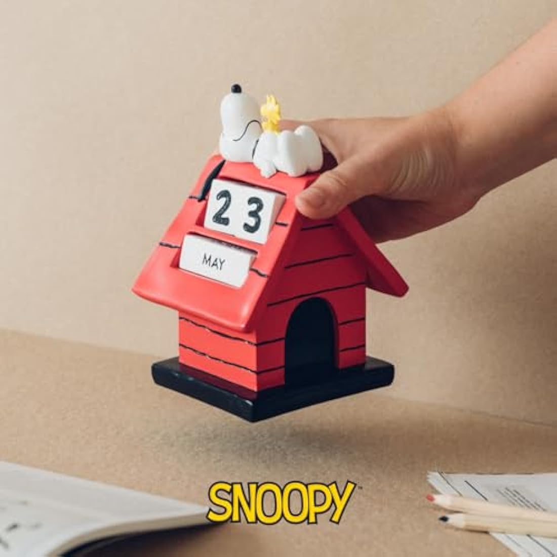 Grupo Erik Perpetual Calendar - Snoopy Merchandise | Desk Calendar, Home Office Desk Accessories, Home Decor Accessories | Peanuts Snoopy Gifts For Dog Lovers
