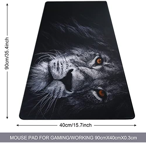 Jahosin Extended XXL Gaming Mouse Pad, Non-Slip Rubber Base, Smooth Surface Waterproof Computer Desk Mat for PC, Mac, Laptop - Stitched Edges for Gaming,Office,Home