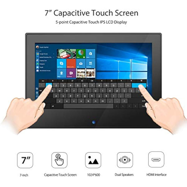 ELECROW For Raspberry Pi Screen, 7-inch 1024 * 600 Touch Screen Monitor with Built-In Speakers Compatible Raspberry Pi 4 3B+ Raspberry Pi Zero Raspberry pi 400, Windows PC, Jetson Nano