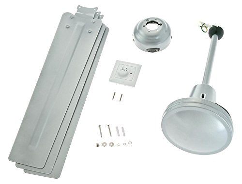 72471 Quince 60 cm White Indoor Ceiling Fan, Light Kit with Opal Frosted Glass