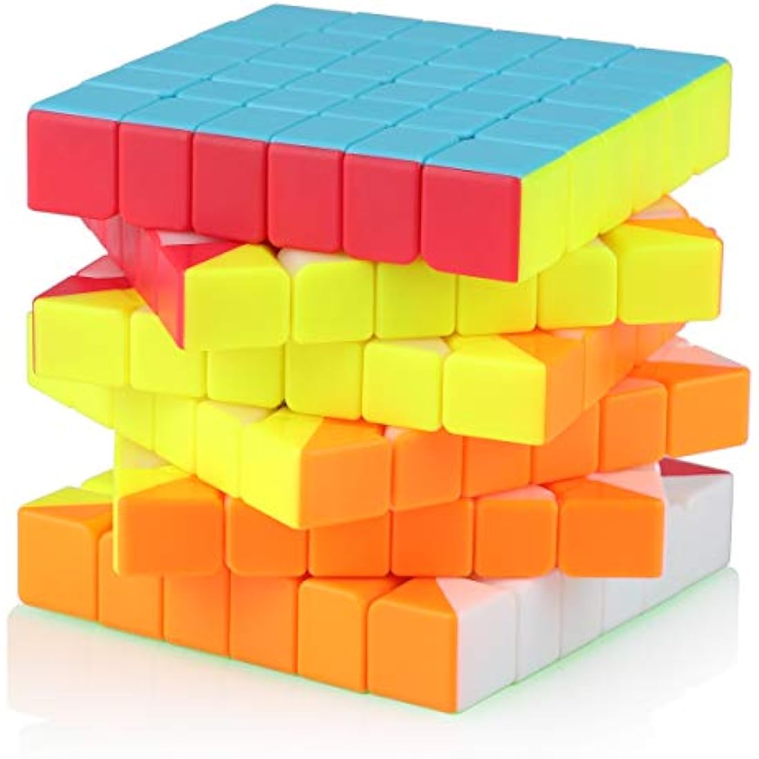 6x6 6x6x6 Cube,Speed Magic Cube 6x6,Easy Turning 3D Puzzle Cube Games Toy Gift for Kids Adults(Stickerless)