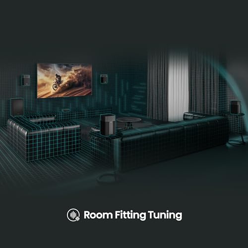 Hisense AX5125H 5.1.2 Channel 500W Dolby Atmos Soundbar with Wireless Subwoofer& Up Firing Speakers& Turly Wireless Rear Speakers