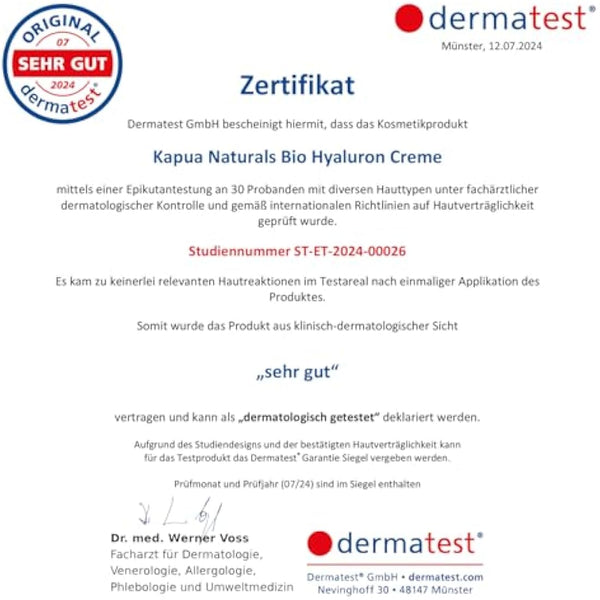 Hyaluronic Acid Face Cream High Dose 100ml + Argan Oil + Aloe Vera + Coconut Oil • 100% Vegan • Natural Cosmetics Made in Germany ✓ Anti-Wrinkle Cream ✓ Moisturizing Anti-Aging Day & Night Cream