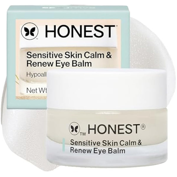 Honest Beauty Calm + Renew Anti-Aging Melting Eye Balm for Sensitive + Dry Skin | Shea Butter, Argan Oil, + Aloe | EWG Verified, Vegan + Cruelty Free | .5 fl oz