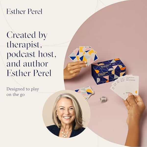 ESTHER PEREL Where Should We Begin? A Game of Stories - Conversation Cards for Couples & Friends - Interactive Game with 200 Prompt Cards - 2-6 Player - Card Games for Couples & Date Night