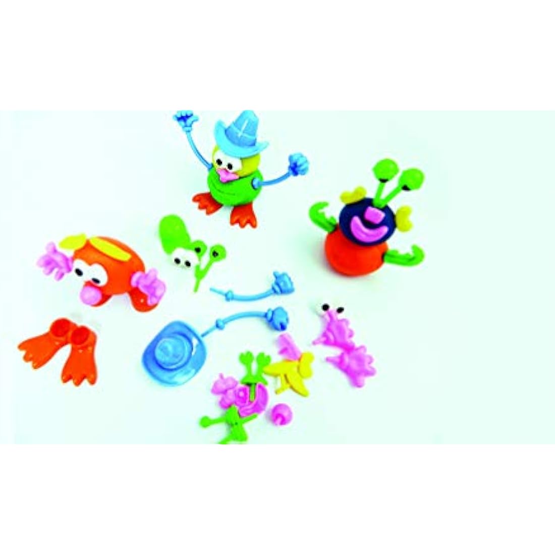 READY 2 LEARN Craftplay Plastic dough/potato people shapes | Pack of 52 face/body features | Make your own potato/dough person | Mr. potato head shapes, Multicolor