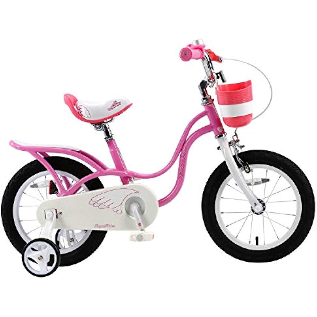 RoyalBaby pink swan girl’s kids children bike in size 14
