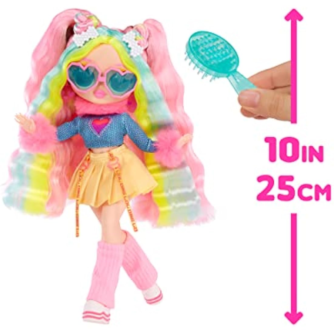 L.O.L. Surprise OMG Sunshine Makeover Fashion Doll - BUBBLEGUM DJ - Includes UV Colour Change in the Sun, Multiple Surprises, and Fabulous Accessories - Great Gift for Kids Ages 4+
