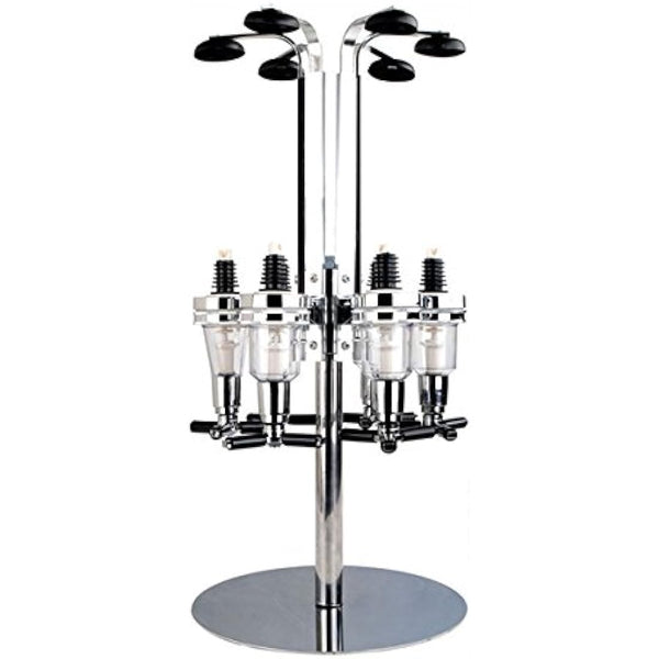 4/6 Bottle Wall Mounted & Rotary Stand Drinks Optic Dispenser Party Bar Butler by Crystals® (6 Bottle Wall Mounted)